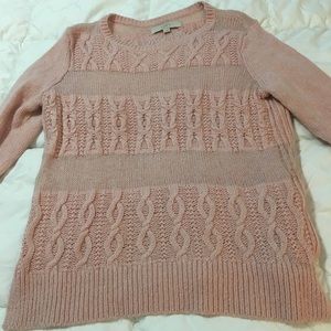 Loft cozy pink fall sweater